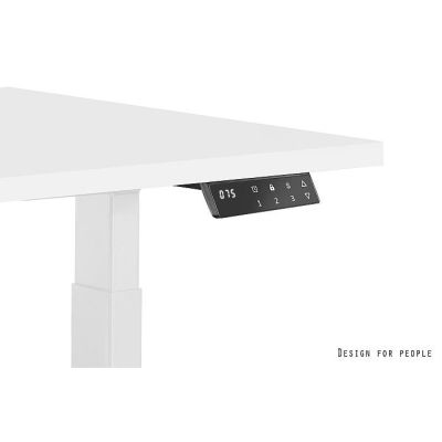 2. Biurko/Stolik z regulowaną wysokością UNIQUE ACTIVE I 14-C103W-G-140-YZ-13 szary stelaż i blat, 140X70 cm