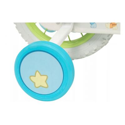 9. Rower dziecięcy TOIMSA Bluey 12"  Błękitno-limonkowy