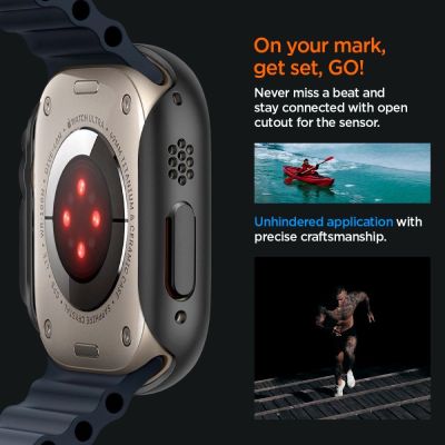 15. Etui Spigen Thin Fit na Apple Watch Ultra (49 mm) - czarne