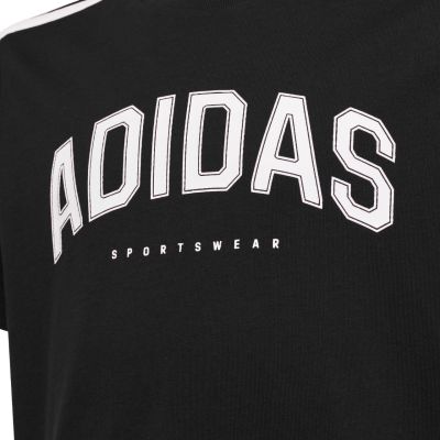 8. Koszulka dla dzieci adidas Codes Collegiate Graphic Tee czarna JL6139