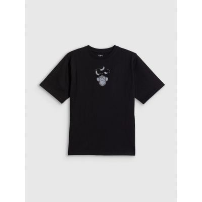 7. T-shirt loose z nadrukiem chłopięcy 4FJRSS26TTSHM4276-20S