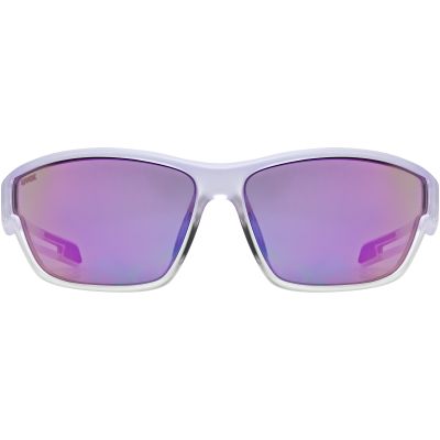 4. Okulary rowerowe Uvex Sportstyle 806 - purple fade/mirror purple