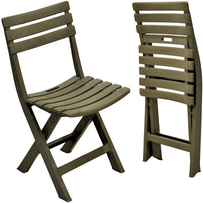 ZESTAW 4 KRZESEŁ CATERINGOWYCH SKŁADANYCH  PLASTIKOWYCH ZIELONYCH KOMODO