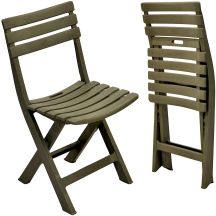 ZESTAW 4 KRZESEŁ CATERINGOWYCH SKŁADANYCH  PLASTIKOWYCH ZIELONYCH KOMODO