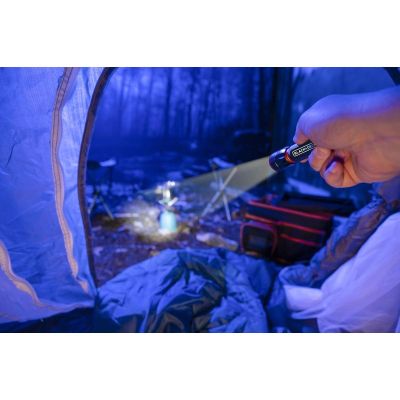 7. LATARKA TAKTYCZNA ALUMINIOWA 1W 60LUMENÓW BLACK+ DECKER