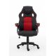 Raptor Gaming 437764 fotel do gry Fotel dla gracza Obite siedzisko Czarny, Czerwony
