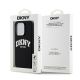8. Etui DKNY Liquid Silicone White Printed Logo MagSafe na iPhone 14 Pro - czarne