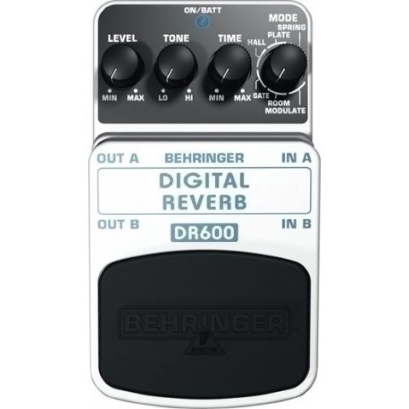 4. Behringer DR600 pedał z efektami Pedał ekspresji Czarny, Srebrny