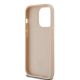 7. Etui DKNY Leather Checkered Mono Pattern & Printed Stripes na iPhone 14 Pro - różowe