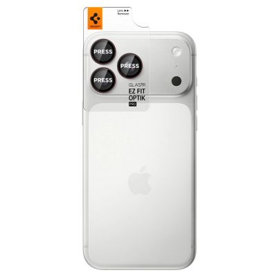 3. Szkło hartowane na aparat Spigen Optik Pro GLAS.TR EZ FIT 2-Pack na iPhone 18 Pro / 18 Pro Max - dark cherry