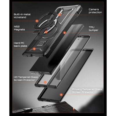 7. Etui Supcase UB Grip Mag MagSafe 2-Set na Samsung Galaxy Z Fold 8 - czarne