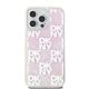 3. Etui DKNY Liquid Glitter Multilogo na iPhone 15 Pro Max - różowe