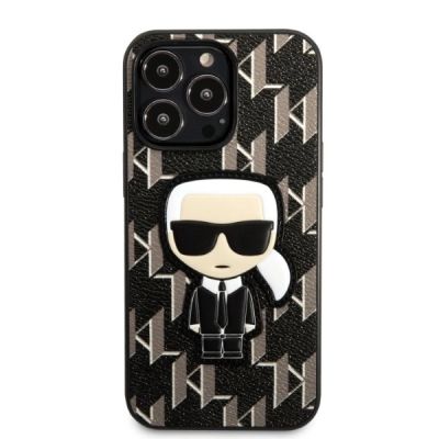 3. Etui Karl Lagerfeld Monogram Ikonik Patch na iPhone 13 Pro / iPhone 13 - czarne