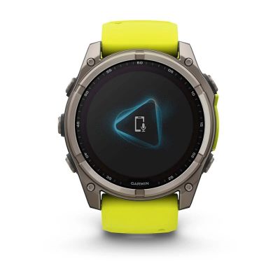 6. Zegarek Garmin Fenix 8 Solar Sapphire Titanium Amp Yellow/Graphite
