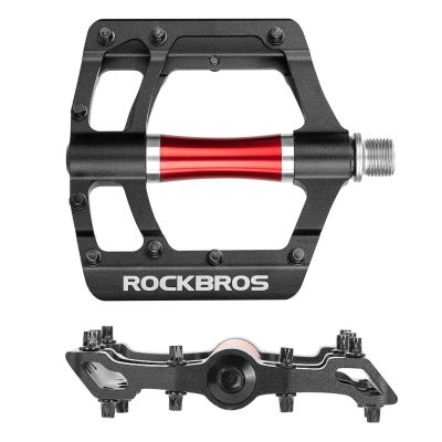 5. Pedały rowerowe Rockbros 2020-12CBK platformowe aluminiowe - czarne