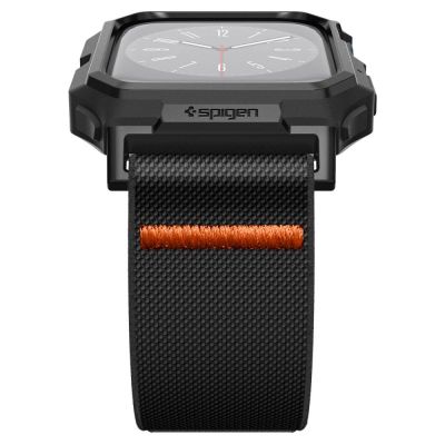 2. Etui z paskiem Spigen Lite Fit Pro na Apple Watch 4 / 5 / 6 / 7 / 8 / 9 / SE (44 / 45 mm) - czarny mat