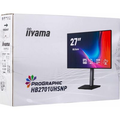 29. iiyama PROGRAPHIC HB2701UHSNP-B1 monitor komputerowy 68,6 cm (27") 3840 x 2160 px 4K Ultra HD LCD Czarny