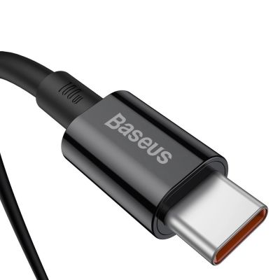 3. Kabel Baseus CATYS-C01 USB-C - USB-C PD QC FCP 100W 5A 480Mb/s 2m - czarny