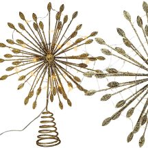 CZUBEK GWIAZDA CHOINKOWA 30CM 20 LED