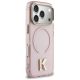 4. Etui Karl Lagerfeld IML K Head Logo MagSafe na iPhone 17 Pro Max - różowe