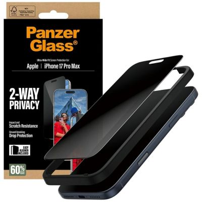 5. Szkło prywatyzujące PanzerGlass Ultra-Wide Fit EasyAligner na na iPhone 17 Pro Max