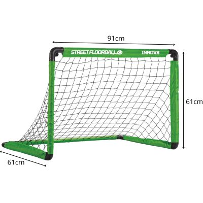 4. BRAMKA SKŁADANA UNIHOKEJ 2 KIJE I PIŁECZKA 91x6xX61CM ENERO