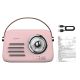 3. SAVIO RADIO PRZENOŚNE RÓŻOWE RS-03