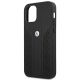 6. Etui BMW Leather Curve Perforate na iPhone 12 Pro Max - czarne