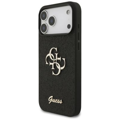 2. Etui Guess Fixed Glitter Big 4G na iPhone 17 Pro Max / 18 Pro Max - czarne