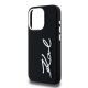 6. Etui Karl Lagerfeld Silicone Metal Script Logo na iPhone 15 Pro Max - czarne