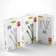 4. Dudao 3w1 kabel USB - Lightning / microUSB/ USB Typ C 65W 1,2m szary (L20X)