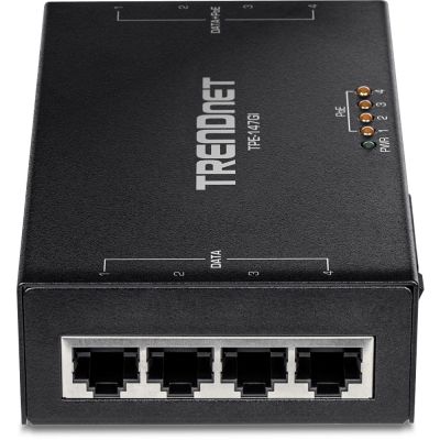 3. Wtryskiwacz TRENDnet POE+ 65W 4-portowy