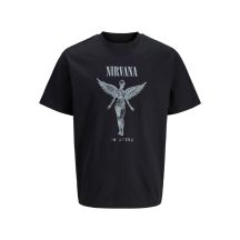 Jack&Jones koszulka t-shirt Nirvana JPRBLUNIRVANA SS TEE 12287521 BLACK