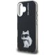 6. Etui Karl Lagerfeld IML Aquarelle Choupette & Logo na iPhone 16 - czarne