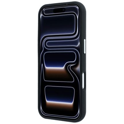 5. Etui BMW Sign Inclined Deboss Letters MagSafe na iPhone 17 Pro / 18 Pro - czarne