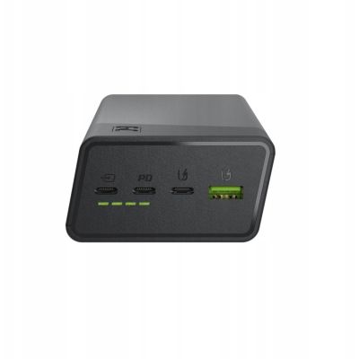 6. Powerbank Greencell PowerPlay 30 - czarny 30 000mAh, 22,5W, 4 porty