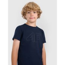 T-shirt z nadrukiem chłopięcy 4F 4FJWMM00TTSHM2331-31S