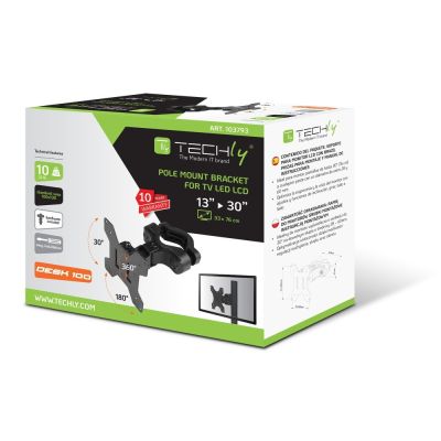 2. TECHLY UCHWYT NA SŁUP TV LED/LCD 13-30 CALI 10KG O