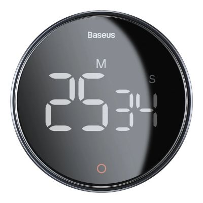 2. Baseus Heyo Pro obrotowy minutnik czasomierz elektroniczny timer szary (FMDS000013)
