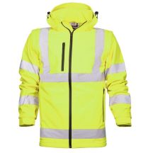 SOFTSHELL JACKE REF501 HI-VIZ YELLOW 2XL