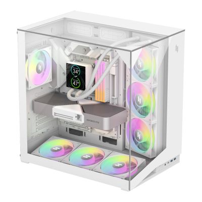 4. GameMax NEX C56 VC WH zabezpieczenia & uchwyty komputerów Midi Tower Biały