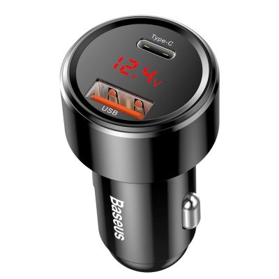 4. Ładowarka Baseus Magic Series PPS CCMLC20C-01 samochodowa 45W USB-C PD / USB-A QC - czarna