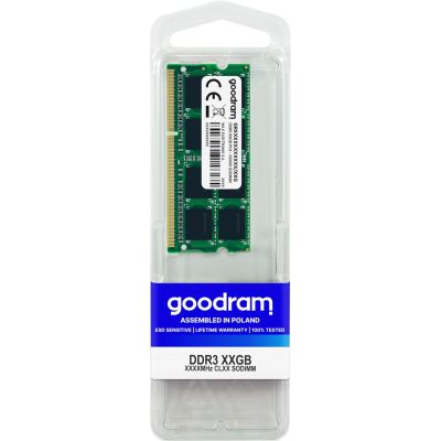 3. Pamięć GoodRam GR1600S364L11/8G (DDR3 SO-DIMM; 1 x 8 GB; 1600 MHz; CL11)