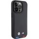 4. Etui BMW Leather Stamp Tricolor do iPhone 15 Pro - czarne