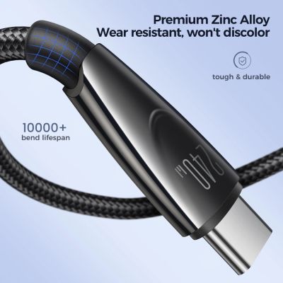 2. Kabel Joyroom Pioneer Series SA31-CC5 USB-C / USB-C 240W 1.2m - czarny