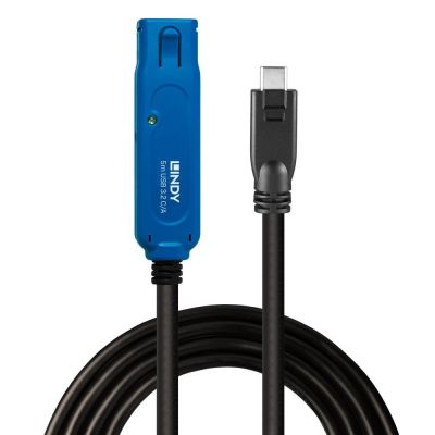 2. Lindy 43380 kabel USB USB 3.2 Gen 1 (3.1 Gen 1) 5 m USB C USB A Czarny