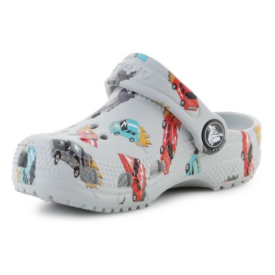 8. Klapki Crocs Classic Race Cars Graphic Jr 210992-1NN