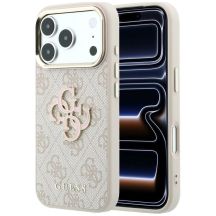 Etui Guess 4G & Big Resin Logo na iPhone 17 Pro / 18 Pro - różowe