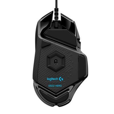 6. Mysz Logitech G502 Gaming HERO EU 910-005471 (optyczna; 16000 DPI; kolor czarny)