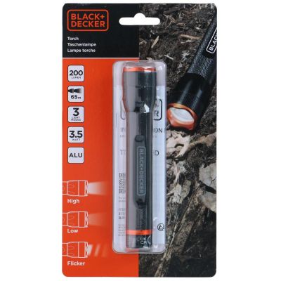7. LATARKA TAKTYCZNA ALUMINIOWA 3,5W 200LUMENÓW BLACK + DECKER
